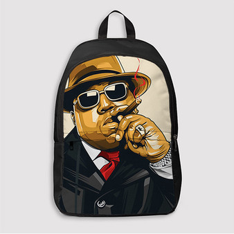 Pastele The Notorious BIG Custom Backpack Awesome Personalized School Bag Travel Bag Work Bag Laptop Lunch Office Book Waterproof Unisex Fabric Backpack