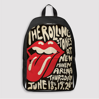 Pastele The Rolling Stones New Haven Arena Custom Backpack Awesome Personalized School Bag Travel Bag Work Bag Laptop Lunch Office Book Waterproof Unisex Fabric Backpack