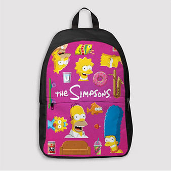 Pastele The Simpsons 2022 Custom Backpack Awesome Personalized School Bag Travel Bag Work Bag Laptop Lunch Office Book Waterproof Unisex Fabric Backpack