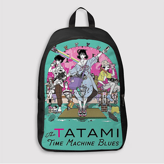 Pastele The Tatami Time Machine Blues Custom Backpack Awesome Personalized School Bag Travel Bag Work Bag Laptop Lunch Office Book Waterproof Unisex Fabric Backpack