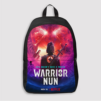 Pastele Warrior Nun Custom Backpack Awesome Personalized School Bag Travel Bag Work Bag Laptop Lunch Office Book Waterproof Unisex Fabric Backpack