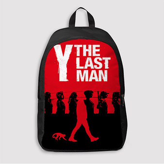 Pastele Y The Last Man Good Custom Backpack Awesome Personalized School Bag Travel Bag Work Bag Laptop Lunch Office Book Waterproof Unisex Fabric Backpack