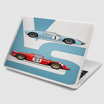 Pastele Ford V Ferrari Art MacBook Case Custom Personalized Smart Protective Cover Awesome for MacBook MacBook Pro MacBook Pro Touch MacBook Pro Retina MacBook Air Cases Cover
