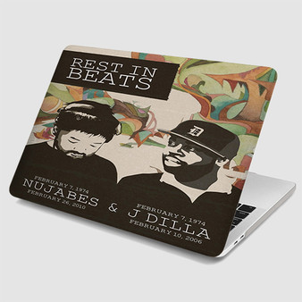 Pastele Nujabes and J Dilla Rest In Beats MacBook Case Custom Personalized Smart Protective Cover Awesome for MacBook MacBook Pro MacBook Pro Touch MacBook Pro Retina MacBook Air Cases Cover
