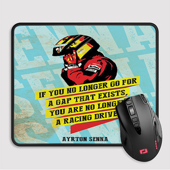 Pastele Ayrton Senna Quotes Custom Mouse Pad Awesome Personalized Printed Computer Mouse Pad Desk Mat PC Computer Laptop Game keyboard Pad Premium Non Slip Rectangle Gaming Mouse Pad