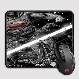 Pastele Batman V Superman Dawn Of Justice Custom Mouse Pad Awesome Personalized Printed Computer Mouse Pad Desk Mat PC Computer Laptop Game keyboard Pad Premium Non Slip Rectangle Gaming Mouse Pad