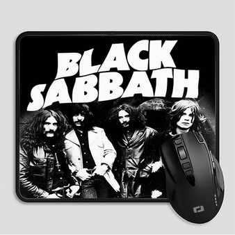 Pastele Black Sabbath Custom Mouse Pad Awesome Personalized Printed Computer Mouse Pad Desk Mat PC Computer Laptop Game keyboard Pad Premium Non Slip Rectangle Gaming Mouse Pad