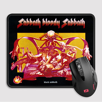 Pastele Black Sabbath Sabbath Bloody Sabbath Custom Mouse Pad Awesome Personalized Printed Computer Mouse Pad Desk Mat PC Computer Laptop Game keyboard Pad Premium Non Slip Rectangle Gaming Mouse Pad