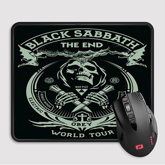 Pastele Black Sabbath The End World Tour Custom Mouse Pad Awesome Personalized Printed Computer Mouse Pad Desk Mat PC Computer Laptop Game keyboard Pad Premium Non Slip Rectangle Gaming Mouse Pad