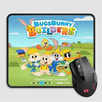 Pastele Bugs Bunny Builders Custom Mouse Pad Awesome Personalized Printed Computer Mouse Pad Desk Mat PC Computer Laptop Game keyboard Pad Premium Non Slip Rectangle Gaming Mouse Pad