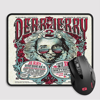 Pastele Dear Jerry Garcia Custom Mouse Pad Awesome Personalized Printed Computer Mouse Pad Desk Mat PC Computer Laptop Game keyboard Pad Premium Non Slip Rectangle Gaming Mouse Pad