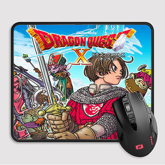 Pastele Dragon Quest X Offline Custom Mouse Pad Awesome Personalized Printed Computer Mouse Pad Desk Mat PC Computer Laptop Game keyboard Pad Premium Non Slip Rectangle Gaming Mouse Pad