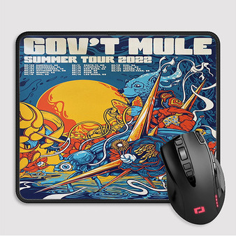 Pastele Govt Mule Summer Tour 2022 Custom Mouse Pad Awesome Personalized Printed Computer Mouse Pad Desk Mat PC Computer Laptop Game keyboard Pad Premium Non Slip Rectangle Gaming Mouse Pad