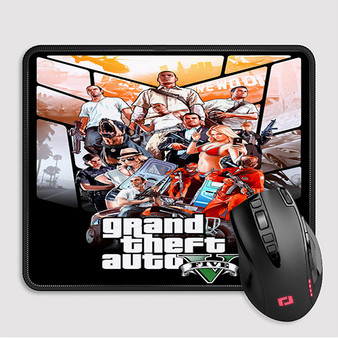 Pastele Grand Theft Auto V Custom Mouse Pad Awesome Personalized Printed Computer Mouse Pad Desk Mat PC Computer Laptop Game keyboard Pad Premium Non Slip Rectangle Gaming Mouse Pad