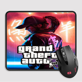 Pastele Grand Theft Auto VI Custom Mouse Pad Awesome Personalized Printed Computer Mouse Pad Desk Mat PC Computer Laptop Game keyboard Pad Premium Non Slip Rectangle Gaming Mouse Pad