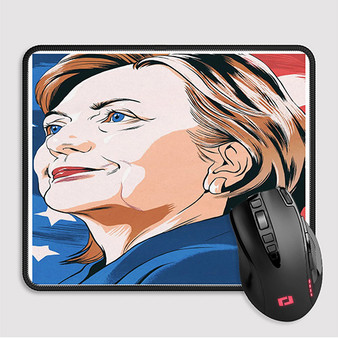 Pastele Hillary Clinton Poster Custom Mouse Pad Awesome Personalized Printed Computer Mouse Pad Desk Mat PC Computer Laptop Game keyboard Pad Premium Non Slip Rectangle Gaming Mouse Pad