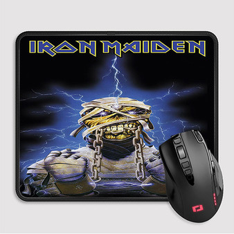 Pastele Iron Maiden Eddie Custom Mouse Pad Awesome Personalized Printed Computer Mouse Pad Desk Mat PC Computer Laptop Game keyboard Pad Premium Non Slip Rectangle Gaming Mouse Pad