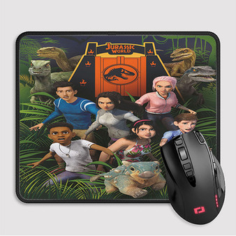 Pastele Jurassic World Camp Cretaceous Custom Mouse Pad Awesome Personalized Printed Computer Mouse Pad Desk Mat PC Computer Laptop Game keyboard Pad Premium Non Slip Rectangle Gaming Mouse Pad