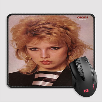 Pastele Kim Wilde 1983 Custom Mouse Pad Awesome Personalized Printed Computer Mouse Pad Desk Mat PC Computer Laptop Game keyboard Pad Premium Non Slip Rectangle Gaming Mouse Pad
