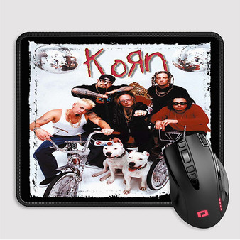Pastele Korn Band Custom Mouse Pad Awesome Personalized Printed Computer Mouse Pad Desk Mat PC Computer Laptop Game keyboard Pad Premium Non Slip Rectangle Gaming Mouse Pad