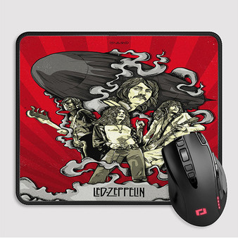 Pastele Led Zeppelin Band Custom Mouse Pad Awesome Personalized Printed Computer Mouse Pad Desk Mat PC Computer Laptop Game keyboard Pad Premium Non Slip Rectangle Gaming Mouse Pad