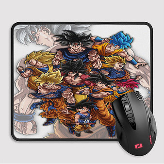 Pastele Legacy of Son Goku Dragon Ball Z Custom Mouse Pad Awesome Personalized Printed Computer Mouse Pad Desk Mat PC Computer Laptop Game keyboard Pad Premium Non Slip Rectangle Gaming Mouse Pad