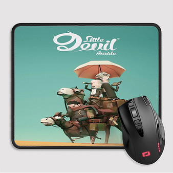 Pastele Little Devil Inside Custom Mouse Pad Awesome Personalized Printed Computer Mouse Pad Desk Mat PC Computer Laptop Game keyboard Pad Premium Non Slip Rectangle Gaming Mouse Pad