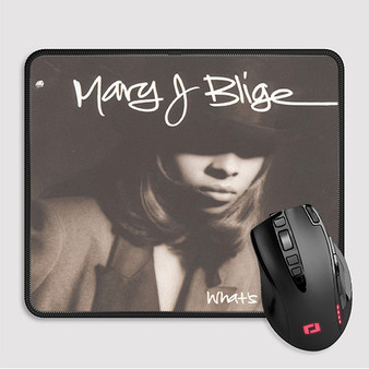 Pastele Mary J Blige Whats The 411 Custom Mouse Pad Awesome Personalized Printed Computer Mouse Pad Desk Mat PC Computer Laptop Game keyboard Pad Premium Non Slip Rectangle Gaming Mouse Pad