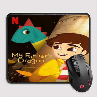 Pastele My Father s Dragon Custom Mouse Pad Awesome Personalized Printed Computer Mouse Pad Desk Mat PC Computer Laptop Game keyboard Pad Premium Non Slip Rectangle Gaming Mouse Pad