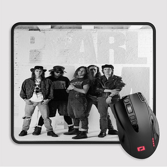 Pastele Pearl Jam Band Custom Mouse Pad Awesome Personalized Printed Computer Mouse Pad Desk Mat PC Computer Laptop Game keyboard Pad Premium Non Slip Rectangle Gaming Mouse Pad