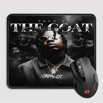 Pastele Polo G The Goat Custom Mouse Pad Awesome Personalized Printed Computer Mouse Pad Desk Mat PC Computer Laptop Game keyboard Pad Premium Non Slip Rectangle Gaming Mouse Pad