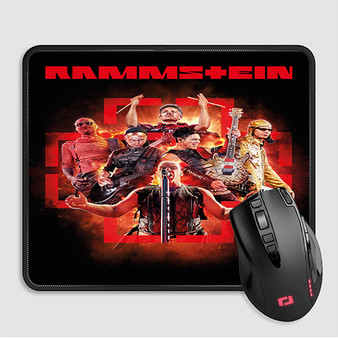 Pastele Rammstein Band Custom Mouse Pad Awesome Personalized Printed Computer Mouse Pad Desk Mat PC Computer Laptop Game keyboard Pad Premium Non Slip Rectangle Gaming Mouse Pad