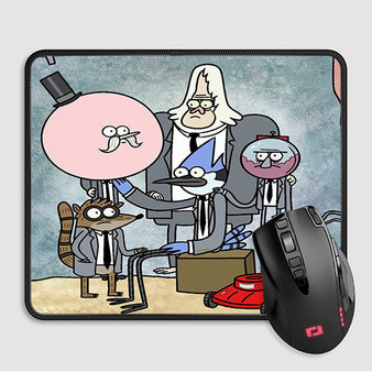 Pastele Regular Show 2022 Custom Mouse Pad Awesome Personalized Printed Computer Mouse Pad Desk Mat PC Computer Laptop Game keyboard Pad Premium Non Slip Rectangle Gaming Mouse Pad