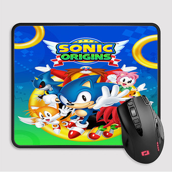 Pastele Sonic Origins Custom Mouse Pad Awesome Personalized Printed Computer Mouse Pad Desk Mat PC Computer Laptop Game keyboard Pad Premium Non Slip Rectangle Gaming Mouse Pad