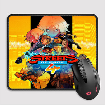 Pastele Streets of Rage 4 Custom Mouse Pad Awesome Personalized Printed Computer Mouse Pad Desk Mat PC Computer Laptop Game keyboard Pad Premium Non Slip Rectangle Gaming Mouse Pad