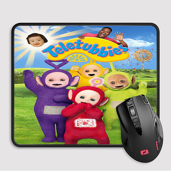 Pastele Teletubbies Custom Mouse Pad Awesome Personalized Printed Computer Mouse Pad Desk Mat PC Computer Laptop Game keyboard Pad Premium Non Slip Rectangle Gaming Mouse Pad
