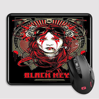 Pastele The Black Keys Custom Mouse Pad Awesome Personalized Printed Computer Mouse Pad Desk Mat PC Computer Laptop Game keyboard Pad Premium Non Slip Rectangle Gaming Mouse Pad