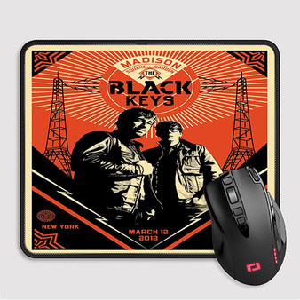 Pastele The Black Keys Obey Custom Mouse Pad Awesome Personalized Printed Computer Mouse Pad Desk Mat PC Computer Laptop Game keyboard Pad Premium Non Slip Rectangle Gaming Mouse Pad