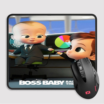 Pastele The Boss Baby Back in the Crib Custom Mouse Pad Awesome Personalized Printed Computer Mouse Pad Desk Mat PC Computer Laptop Game keyboard Pad Premium Non Slip Rectangle Gaming Mouse Pad