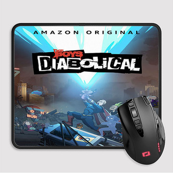Pastele The Boys Presents Diabolical Custom Mouse Pad Awesome Personalized Printed Computer Mouse Pad Desk Mat PC Computer Laptop Game keyboard Pad Premium Non Slip Rectangle Gaming Mouse Pad