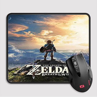 Pastele The Legend Of Zelda Breath Of The Wild Custom Mouse Pad Awesome Personalized Printed Computer Mouse Pad Desk Mat PC Computer Laptop Game keyboard Pad Premium Non Slip Rectangle Gaming Mouse Pad