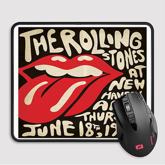 Pastele The Rolling Stones New Haven Arena Custom Mouse Pad Awesome Personalized Printed Computer Mouse Pad Desk Mat PC Computer Laptop Game keyboard Pad Premium Non Slip Rectangle Gaming Mouse Pad