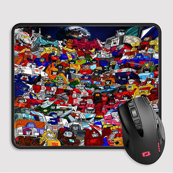 Pastele Transformers G1 Autobots Collage Custom Mouse Pad Awesome Personalized Printed Computer Mouse Pad Desk Mat PC Computer Laptop Game keyboard Pad Premium Non Slip Rectangle Gaming Mouse Pad