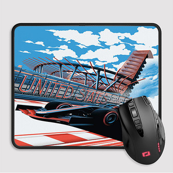 Pastele US Grand Prix Circuit Of The Americas Custom Mouse Pad Awesome  Personalized Printed Computer Mouse Pad Desk Mat PC Computer Laptop Game  keyboard Pad Premium Non Slip Rectangle Gaming Mouse Pad