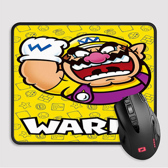 Pastele Wario Super Mario Bros Nintendo Custom Mouse Pad Awesome Personalized Printed Computer Mouse Pad Desk Mat PC Computer Laptop Game keyboard Pad Premium Non Slip Rectangle Gaming Mouse Pad