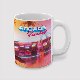 Pastele Arcade Paradise Custom Ceramic Mug Awesome Personalized Printed 11oz 15oz 20oz Ceramic Cup Coffee Tea Milk Drink Bistro Wine Travel Party White Mugs With Grip Handle