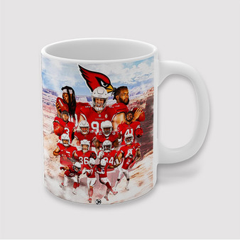 Pastele Arizona Cardinals NFL 2022 Squad Custom Ceramic Mug Awesome Personalized Printed 11oz 15oz 20oz Ceramic Cup Coffee Tea Milk Drink Bistro Wine Travel Party White Mugs With Grip Handle