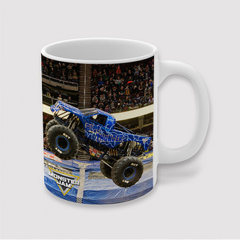 Pastele Blue Thunder Monster Truck Custom Ceramic Mug Awesome Personalized Printed 11oz 15oz 20oz Ceramic Cup Coffee Tea Milk Drink Bistro Wine Travel Party White Mugs With Grip Handle