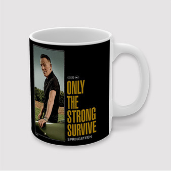 Pastele Bruce Springsteen Only The Strong Survive Custom Ceramic Mug Awesome Personalized Printed 11oz 15oz 20oz Ceramic Cup Coffee Tea Milk Drink Bistro Wine Travel Party White Mugs With Grip Handle