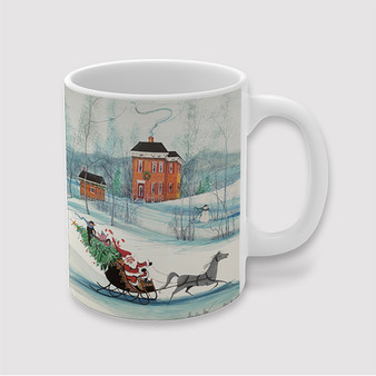 Pastele Christmas On The Farm P Buckley Moss jpeg Custom Ceramic Mug Awesome Personalized Printed 11oz 15oz 20oz Ceramic Cup Coffee Tea Milk Drink Bistro Wine Travel Party White Mugs With Grip Handle